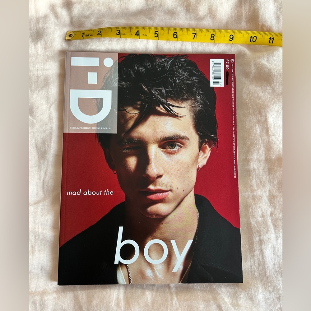 i-D winter 2018 Timotheé Chalamet magazine
